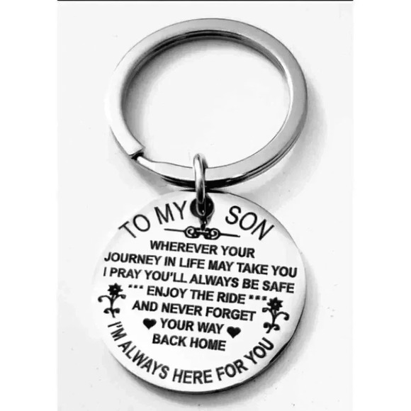 To my son I'll Always Here For You Keychain - Picture 1 of 2